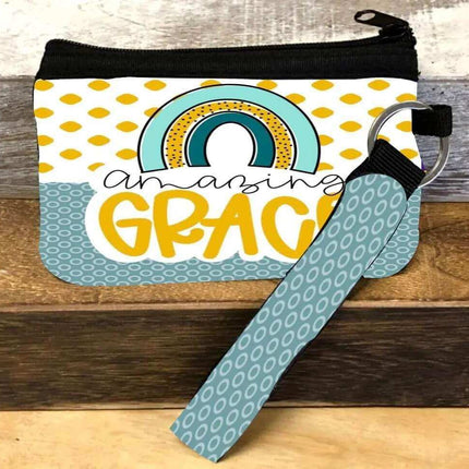 Amazing Grace ID Wristlet Wallet with Loop - Sip Sleeves