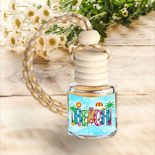 BEACH Lover Sea Salt & Orchid Scent Car Home Fragrance Diffuser Air Freshener Long Lasting Smell Oil Aroma - Sip Sleeves