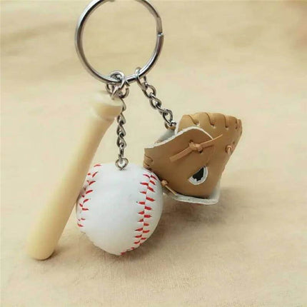 Baseball & Softball Bat and Glove Blank Key Chain - Sip Sleeves