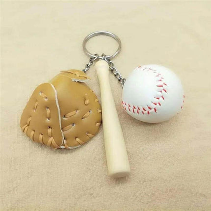 Baseball & Softball Bat and Glove Blank Key Chain - Sip Sleeves