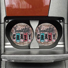 Beautiful Crazy Neoprene Car Coaster Set for Cup Holder Absorbent Washable and Fun - Sip Sleeves