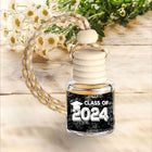 Black Class of 2024 ~ Mahogany Teakwood Scent Car Home Fragrance Diffuser Car Air Freshener Long Lasting Smell Oil Aroma - Sip Sleeves