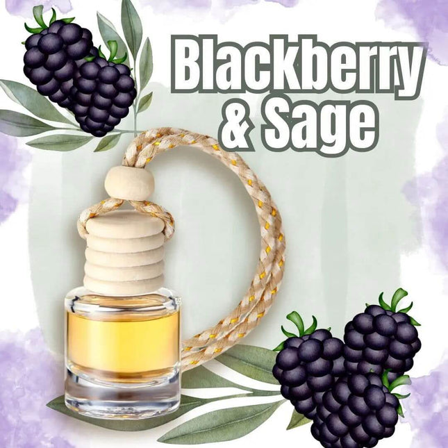 Blackberry & Sage Car Home Fragrance Diffuser All Natural Coconut Oil - Sip Sleeves