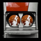 Brown Cowhide Neoprene Car Coaster Set for Cup Holder Absorbent Washable and Fun - Sip Sleeves