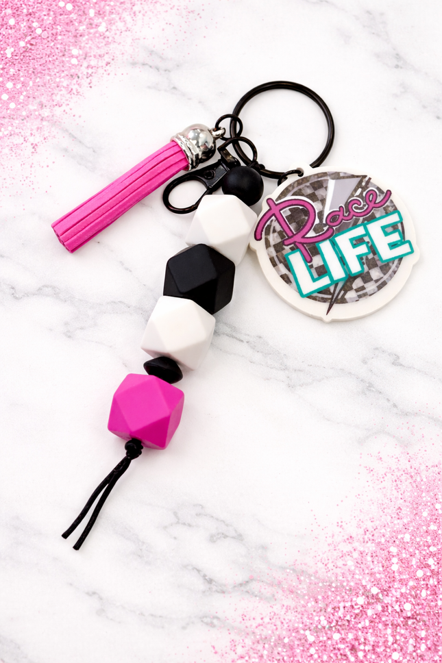 Race Life 🏁 ~ Custom Keychain