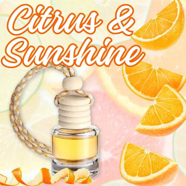 Citrus & Sunshine Car Home Fragrance Diffuser All Natural Coconut Oil Freshener Air Home - Sip Sleeves