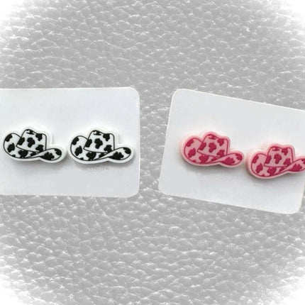 Cowgirl Hat Acrylic Laser Cut Earrings *NEW* - Sip Sleeves