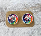 Custom Lake Life Acrylic Laser Cut Earrings - Sip Sleeves