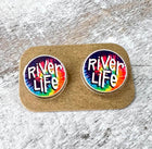 Custom River Life Acrylic Laser Cut Earrings - Sip Sleeves