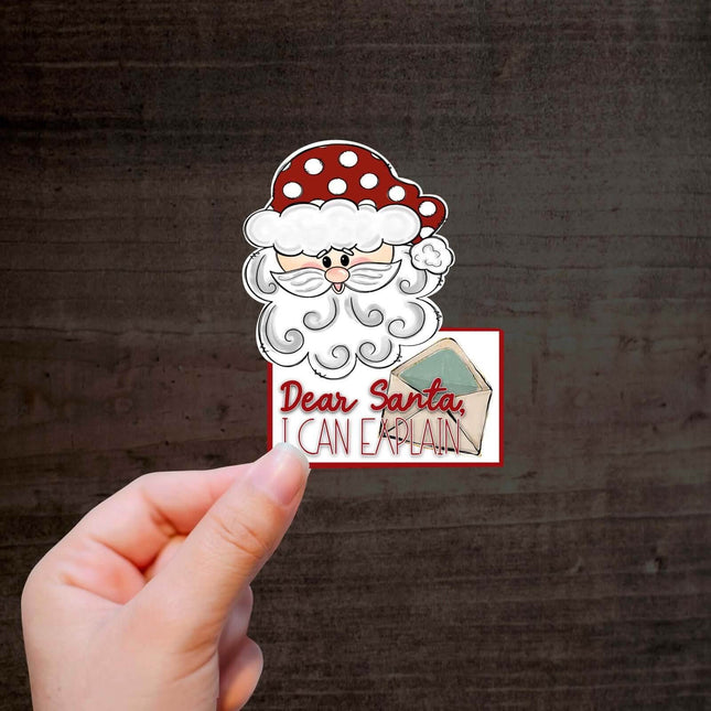 Dear Santa 🎄Exclusive Custom Vinyl Sticker 10 Pack - Sip Sleeves