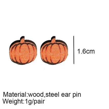Fall & Halloween Wood Stud Earrings *NEW* - Sip Sleeves