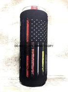 First Responder Print Slim Can Koozie - Sip Sleeves