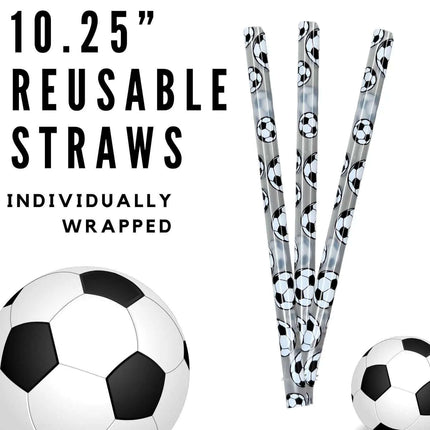 Flamingo 10.25" Long Printed Plastic Straws ~ IND WRAPPED