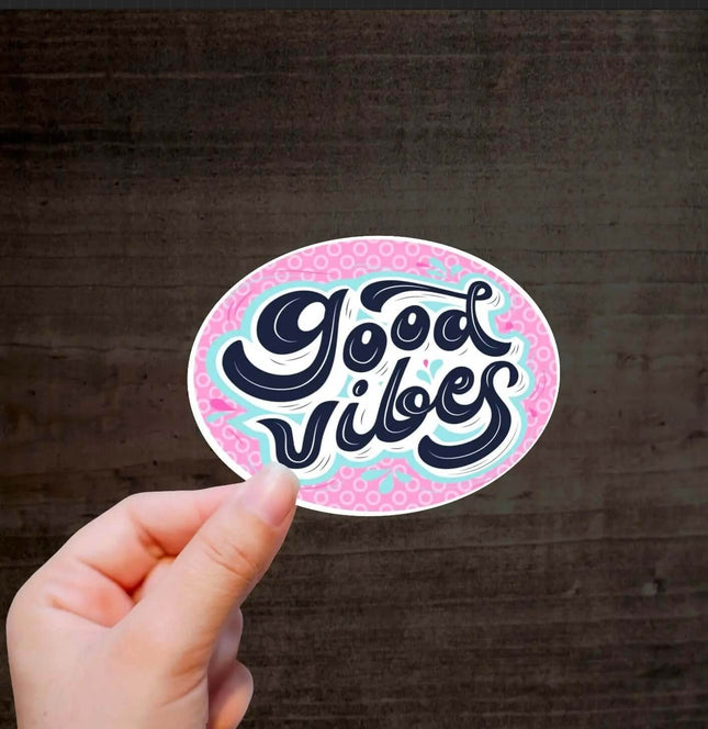 Good Vibes 🌟 Exclusive Custom Vinyl Sticker 10 Pack - Sip Sleeves