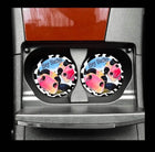 Hey Heifer Neoprene Car Coaster Set for Cup Holder Absorbent Washable and Fun - Sip Sleeves