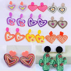 How Cute! ~ Acrylic Sassy Earrings - Sip Sleeves