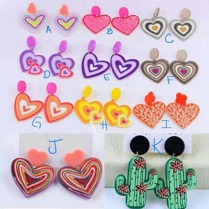 How Cute! ~ Acrylic Sassy Earrings - Sip Sleeves