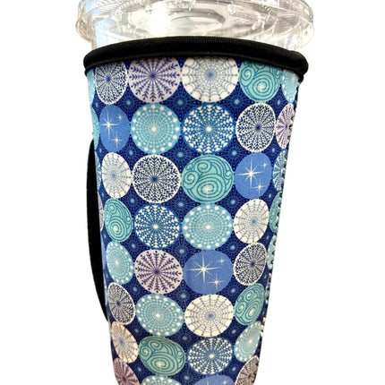 20 OZ Wonderland Print Insulated Cup Cover Sip Sleeve Fits 20-32 OZ Cups Iced Coffee Loaded Tea - Sip Sleeves