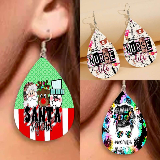 In Stock ~ New Custom Tear Drop Earrings - Sip Sleeves