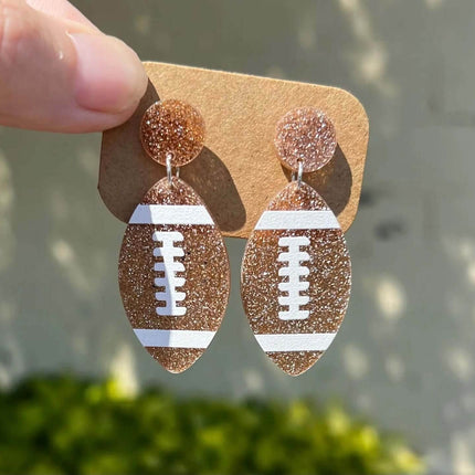 In Stock Now ~Acrylic Sports Earrings - Sip Sleeves