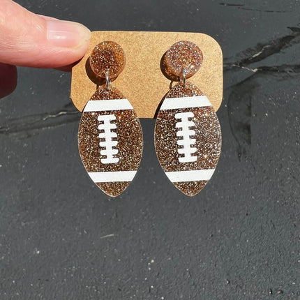 In Stock Now ~Acrylic Sports Earrings - Sip Sleeves