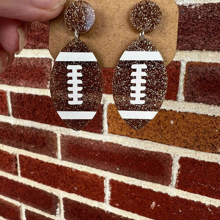 In Stock Now ~Acrylic Sports Earrings - Sip Sleeves