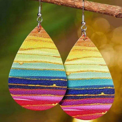 In Stock Now ~Tropical Tear Drop Earrings - Sip Sleeves