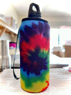 Insulated Water Bottle & Custom Sleeve Set ~ Tie Dye w/free bonus sleeve too! - Sip Sleeves