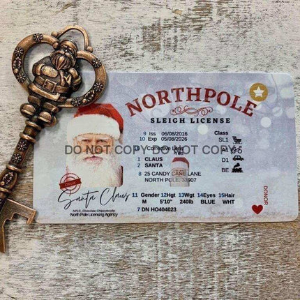 It's that time ~ 🎄 Santa's Drivers License ~ how fun! - Sip Sleeves