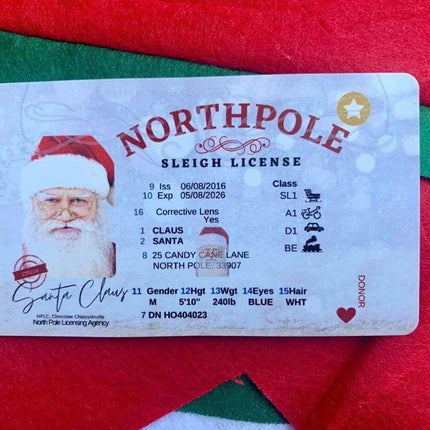 It's that time ~ 🎄 Santa's Drivers License ~ how fun! - Sip Sleeves