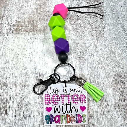 Life is Better with GRANDKIDS ~ Keychain *NEW & IN STOCK** - Sip Sleeves