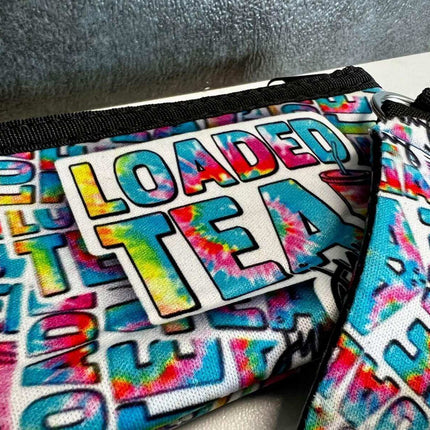 Loaded Tea Junkie ID Wristlet Wallet with Loop - Sip Sleeves