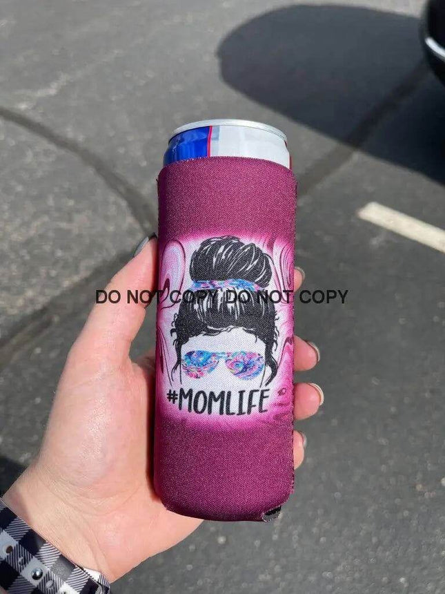 MOMLIFE Print Slim Can Koozie - Sip Sleeves
