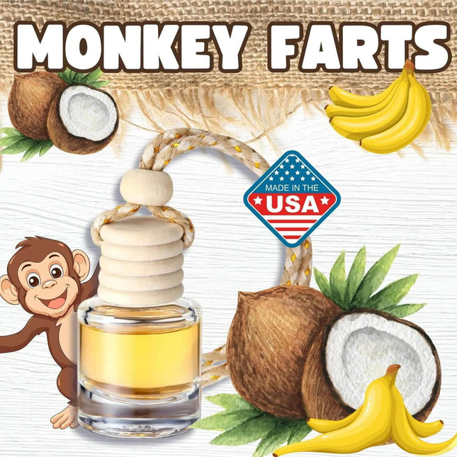 Monkey Farts Car Home Fragrance Diffuser Air Freshener - Sip Sleeves