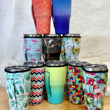 10 Multi Pack 🧋 Insulated Sip Sleeves total of 10 ~ 20 or 30 OZ - Sip Sleeves