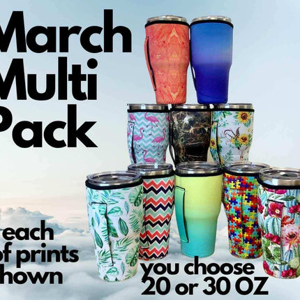10 Multi Pack 🧋 Insulated Sip Sleeves total of 10 ~ 20 or 30 OZ - Sip Sleeves