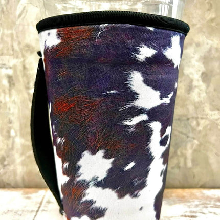 20 OZ New Rich Cowhide Insulated Cup Cover Sip Sleeve Fits 20-32 OZ Cups - Sip Sleeves