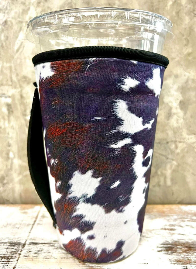 20 OZ New Rich Cowhide Insulated Cup Cover Sip Sleeve Fits 20-32 OZ Cups - Sip Sleeves