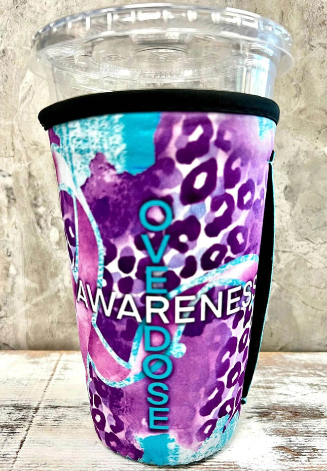 **NEW** 30 OZ Overdose Awareness Insulated Cup Cover - Sip Sleeves