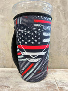 NEW** 30 OZ RED LINE Heart Insulated Cup Cover - Sip Sleeves