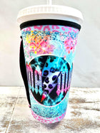 ** NEW** 30 OZ RETRO MAMA Lightning Bolt Insulated Cup Cover - Sip Sleeves