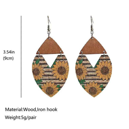 *NEW* Garden Grace Painted Wood Earrings - Sip Sleeves