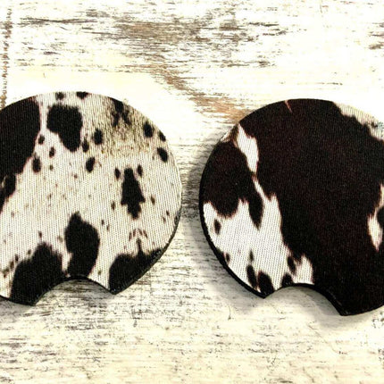 *New Delivery* Neoprene Car Coaster Set of 2 for Cup Holder Absorbent Washable and Fun - Sip Sleeves