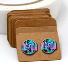 Now In Stock ~ Retro Mama Acrylic Laser Cut Earrings - Sip Sleeves