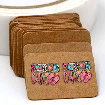 Now In Stock ~ Scrub Life Nurse 🩺 Acrylic Laser Cut Earrings - Sip Sleeves