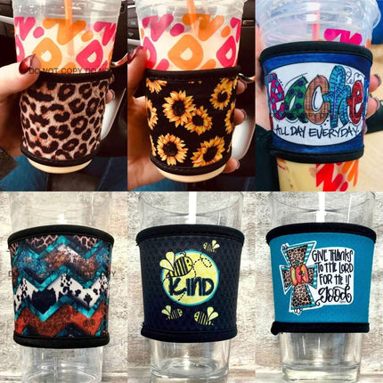 Open Bottom Insulated Cup Sleeves - Sip Sleeves