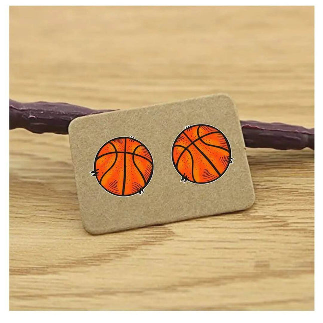 Our Custom Basketball Acrylic Laser Cut Earrings - Sip Sleeves