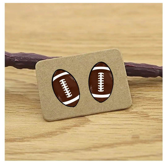 Our Custom Football Acrylic Laser Cut Earrings - Sip Sleeves