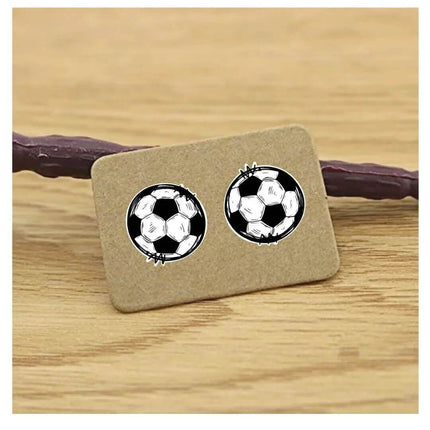 Our Custom Soccer Acrylic Laser Cut Earrings - Sip Sleeves