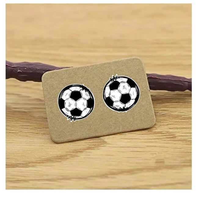 Our Custom Soccer Acrylic Laser Cut Earrings - Sip Sleeves